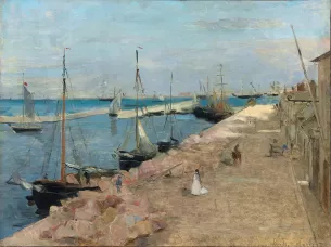 Le Port de Cherbourg - Berthe Morisot