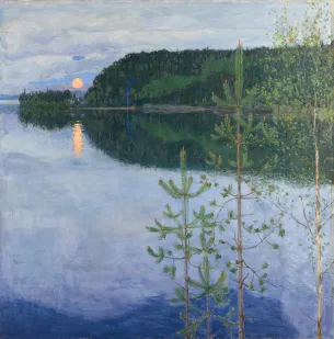 Akseli Gallen-Kallela (1865-1931) Spring Night, 1915 Huile sur toile Collection particulière Photo : Finnish National Gallery / Conservation department