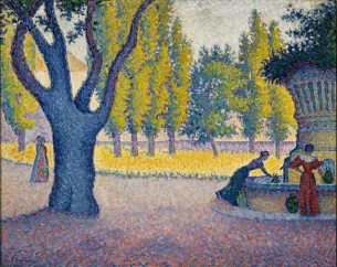 Paul Signac (1863 – 1935), Saint-Tropez. Fontaine des Lices, 1895, Huile sur toile, 65 x 81 cm, Collection particulière ©  Schaelchli-Schmidt Zurich